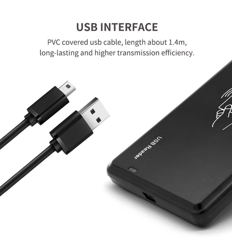 デスクトップ非接触 USB RFID カード リーダー、125khz カード タグ用 7