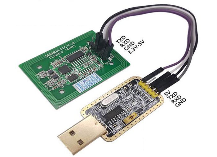 IC カード リーダー モジュール RFID 高周波非接触 S50 読み取りおよび書き込み誘導シリアル ポート RS232 TTL 3