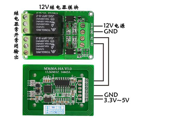 IC カード リーダー モジュール RFID 高周波非接触 S50 読み取りおよび書き込み誘導シリアル ポート RS232 TTL 5