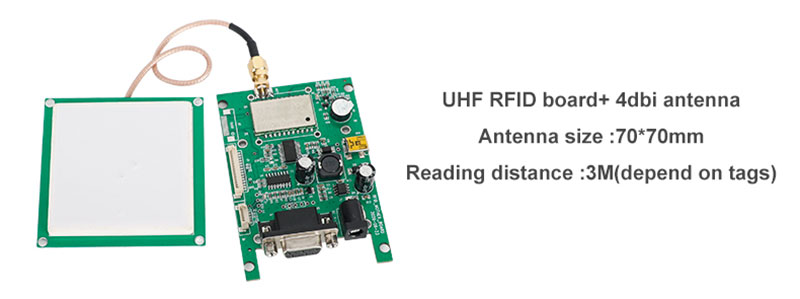 シングル チャネル RFID リーダー モジュール UHF 無線周波数 識別携帯電話コンピュータ組み込み UHF カード リーダー モジュール 6