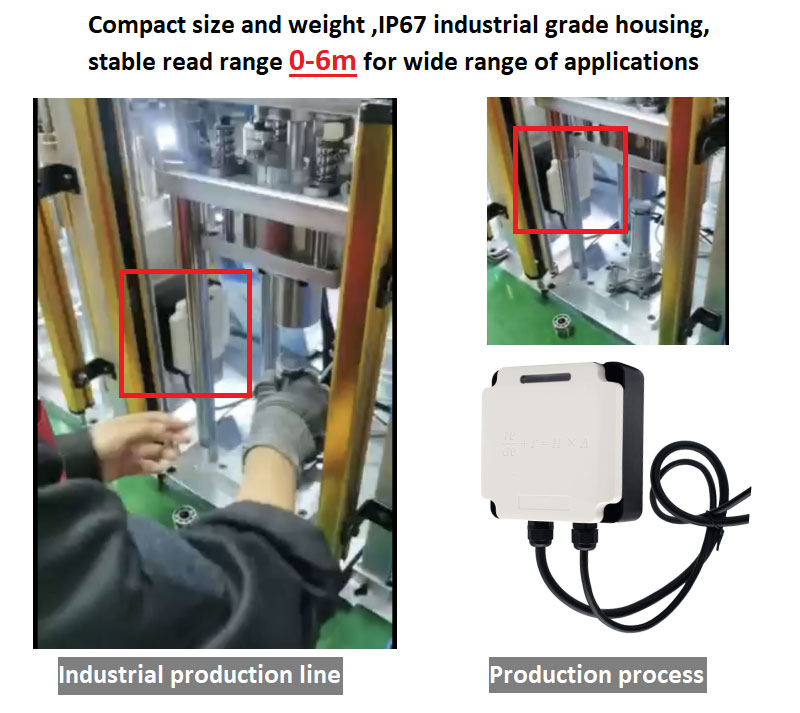 RFID 産業用リーダー Modbus 接続 PLC UHF RFID 915M オールインワン生産ライン管理 5