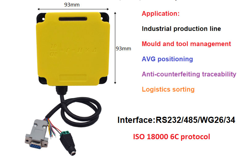 RFID 産業用リーダー Modbus 接続 PLC UHF RFID 915M オールインワン生産ライン管理 6