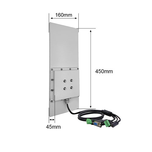 UHF RFID 長距離アクセス コントロール リーダーはサポート パスワード トリガー WG26 リレー トリガー アクセス コントロール スイッチ 2