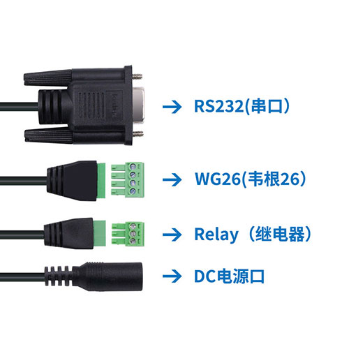 UHF RFID 長距離アクセス コントロール リーダーはサポート パスワード トリガー WG26 リレー トリガー アクセス コントロール スイッチ 3