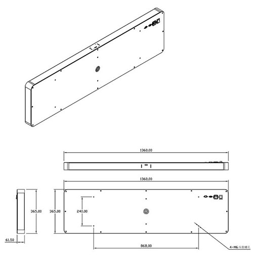 RFID アクセス制御天井 UHF リーダー セキュリティ盗難防止警報倉庫 資産管理 5