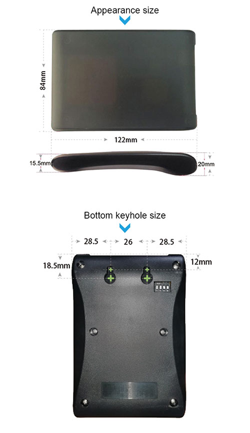 シリアル ポート Wigand 通信 2dBi デスクトップ UHF RFID タグ リーダー UHF リーダー 2