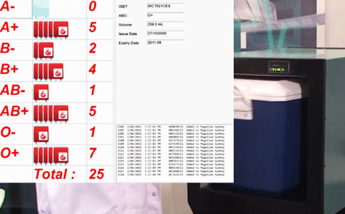 RFID 血液バッグ管理ソリューション 2