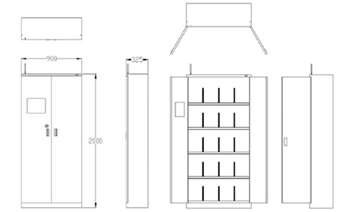 RFID UHF インテリジェント ファイル キャビネット