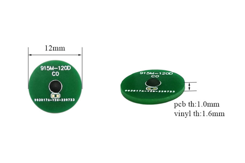 12mm 高温耐性 UHF タグ PCB 材料 RFID 電子 タグプロトコル ISO/IEC18000-6